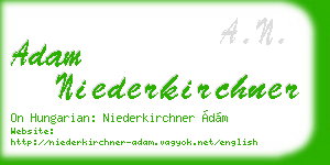 adam niederkirchner business card