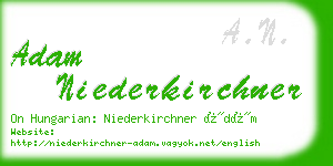 adam niederkirchner business card